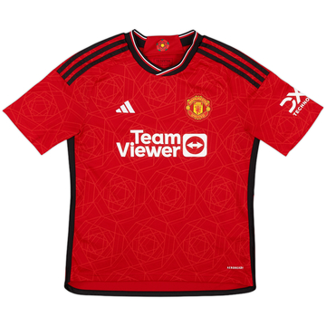 2023-24 Manchester United Home Shirt - 10/10 - (L.Boys)