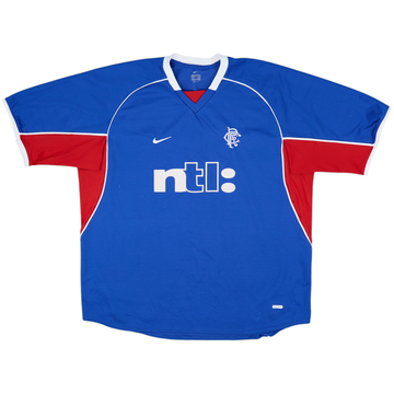 2001-02 Rangers Home Shirt - 9/10 - (XXL)