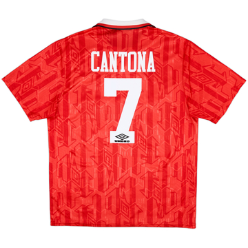 1992-94 Manchester United Home Shirt Cantona #7 - 6/10 - (XL)