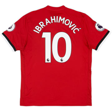 2017-18 Manchester United Home Shirt Ibrahimovic #10 - 8/10 - (L)