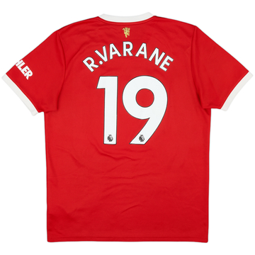 2021-22 Manchester United Home Shirt R.Varane #19 - 8/10 - (L)