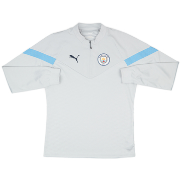 2022-23 Manchester City Puma 1/4 Zip Drill Top - 9/10 - (L)