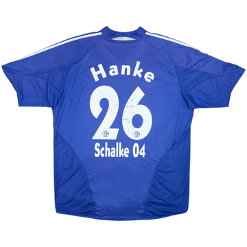 2004-05 Schalke Home Shirt Hanke #26 - 6/10 - (XL)