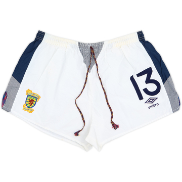 1990 Scotland Match Issue World Cup Home Shorts #13 (Durie)