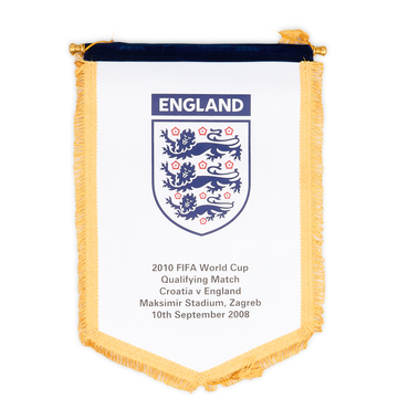 2008 England Match Pennant World Cup 2010 Qualifier (v Croatia)