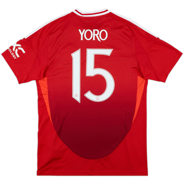 2024-25 Manchester United Home Shirt Yoro #15 - 10/10 - (L)