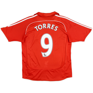 2006-08 Liverpool Home Shirt Torres #9 - 6/10 - (13-14 Years)