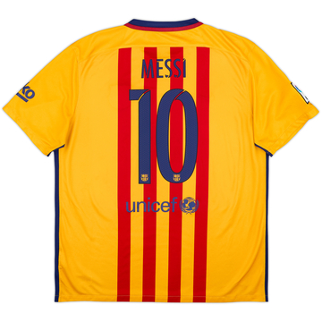 2015-16 Barcelona Away Shirt Messi #10 - 8/10 - (XL)