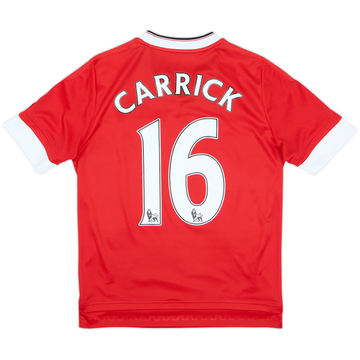 2015-16 Manchester United Home Shirt Carrick #16 - 8/10 - (13-14 Years)