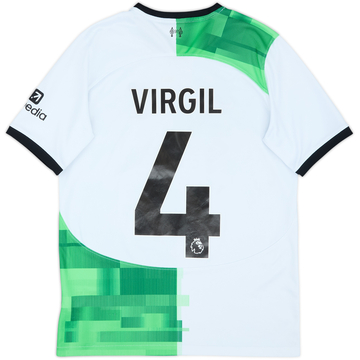 2023-24 Liverpool Away Shirt Virgil #4 - 5/10 - (13-15 Years)