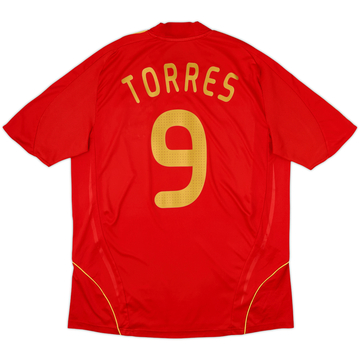 2007-09 Spain Home Shirt Torres #9 - 8/10 - (L)