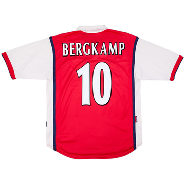 1999-00 Arsenal Home Shirt Bergkamp #10 - 6/10 - (L)