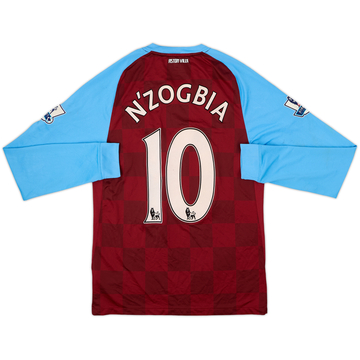 2011-12 Aston Villa Home L/S Shirt N'Zogbia #10 - 4/10 - (S)