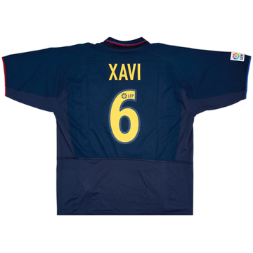 2002-03 Barcelona Away Shirt Xavi #6 - 8/10 - (XL)