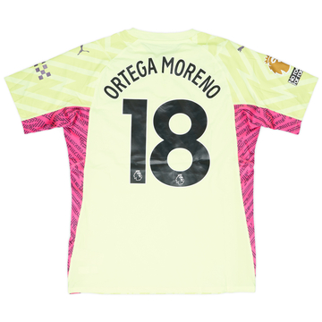 2023-24 Manchester City Match Issue GK Shirt Ortega Moreno #18