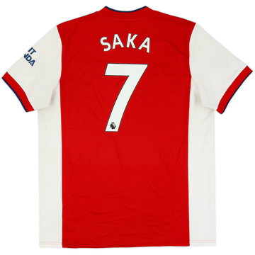 2021-22 Arsenal Home Shirt Saka #7 - 5/10 - (XL)