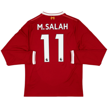 2017-18 Liverpool 125 Years Home L/S Shirt M.Salah #11 - 10/10 - (S)