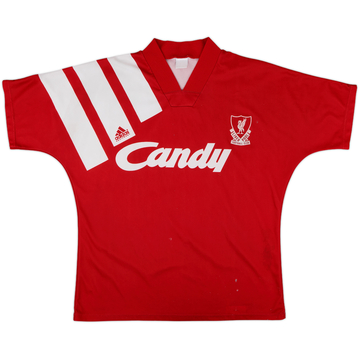 1991-92 Liverpool Home Shirt - 4/10 - (XL)
