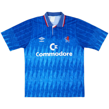 1989-91 Chelsea Home Shirt - 8/10 - (M)