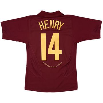 2005-06 Arsenal Home Shirt Henry #14 - 8/10 - (S)