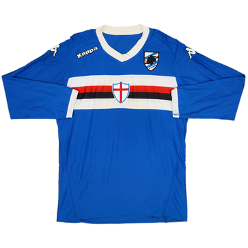 2010-11 Sampdoria Home L/S Shirt - 5/10 - (XL)