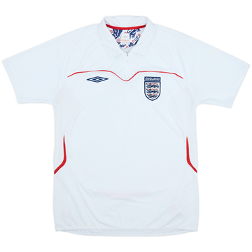 2007-08 England Umbro 1/4 Zip Polo Shirt - 7/10 - (M)