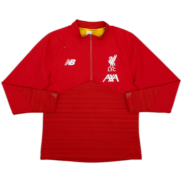 2019-20 Liverpool New Balance 1/4 Zip Drill Top - 8/10 - (XL.Boys)
