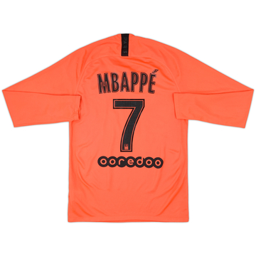 2019-20 Paris Saint-Germain Away L/S Shirt Mbappe #7 - 10/10 - (S)