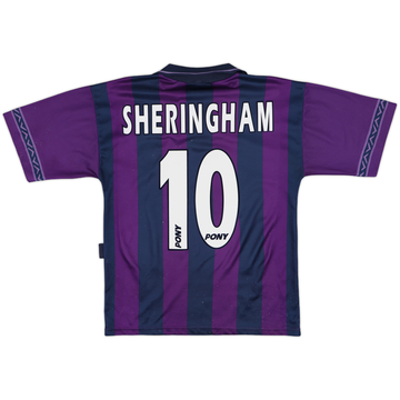 1995-97 Tottenham Away Shirt Sheringham #10 - 7/10 - (S)