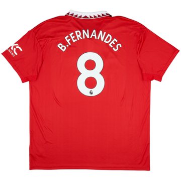 2022-23 Manchester United Home Shirt B.Fernandes #8 - 10/10 - (XXL)