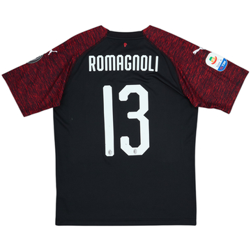2018-19 AC Milan Third Shirt Romagnoli #13 - 6/10 - (M)