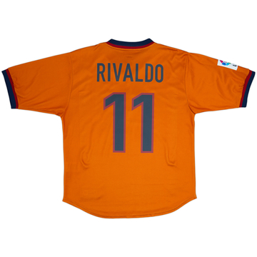 1998-00 Barcelona Away Shirt Rivaldo #11 - 8/10 - (M)