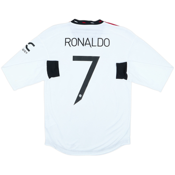 2022-23 Manchester United Player Issue Away L/S Shirt Ronaldo #7 - 6/10 - (S)