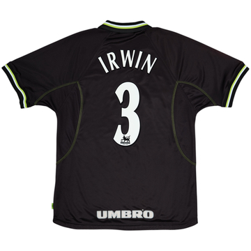 1998-99 Manchester United Third Shirt Irwin #3 - 8/10 - (L)