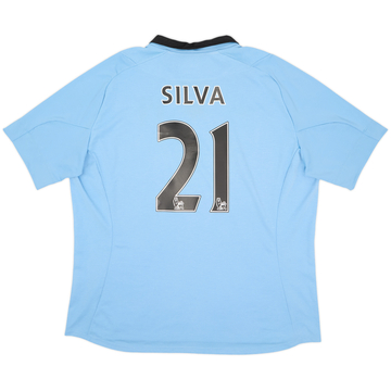 2012-13 Manchester City Home Shirt Silva #21 - 6/10 - (XXL)