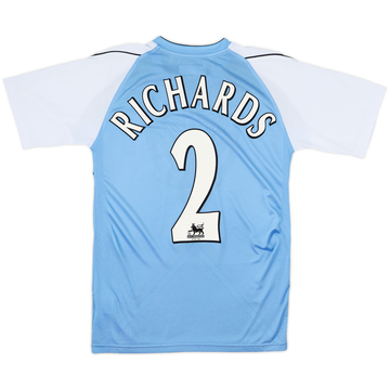 2006-07 Manchester City Home Shirt Richards #2 - 8/10 - (S)