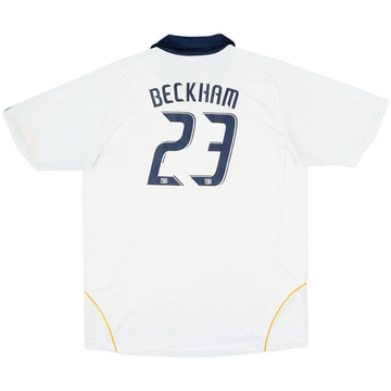 Camiseta de local del LA Galaxy 2008-09 Beckham #23 - 6/10 - (Niños XL)