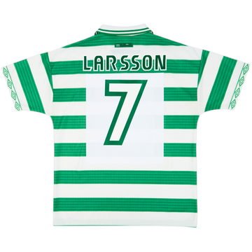 Camiseta de local del Celtic 1997-99 Larsson #7 - 8/10 - (L)