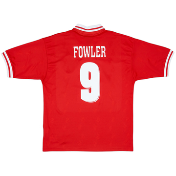 1996-98 Liverpool Home Shirt Fowler #9 - 8/10 - (L)