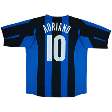 2004-05 Inter Milan Home Shirt Adriano #10 - 8/10 - (XL)