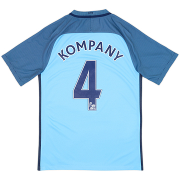 2016-17 Manchester City Home Shirt Kompany #4 - 8/10 - (S)
