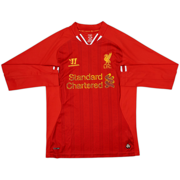 2013-14 Liverpool Home L/S Shirt - 4/10 - (S)