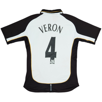 2001-02 Manchester United Centenary Away/Third Shirt Veron #4 - 6/10 - (M.Boys)