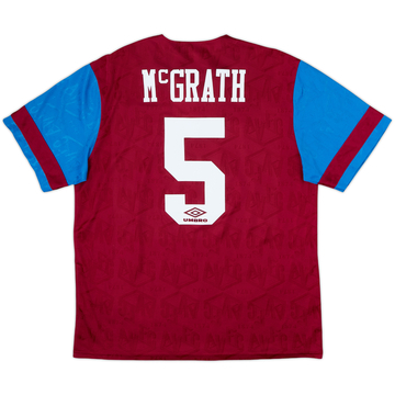 1992-93 Aston Villa Home Shirt McGrath #5 - 8/10 - (XL)