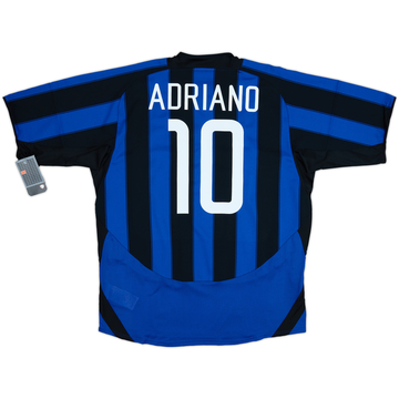 2003-04 Inter Milan Home Shirt Adriano #10 (XL)