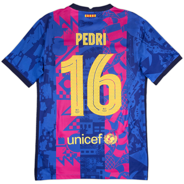 2021-22 Barcelona Third Shirt Pedri #16 - 8/10 - (S)