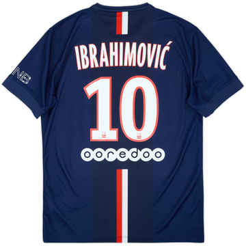 2014-15 Paris Saint-Germain Home Shirt Ibrahimovic #10 - 6/10 - (M)
