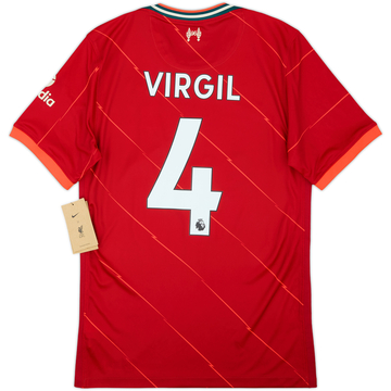 2021-22 Liverpool Home Shirt Virgil #4 (S)