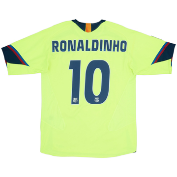 2005-06 Barcelona Away Shirt Ronaldinho #10 - 7/10 - (M)