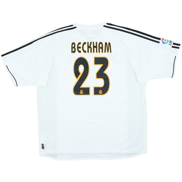 2003-04 Real Madrid Home Shirt Beckham #23 - 5/10 - (XL)